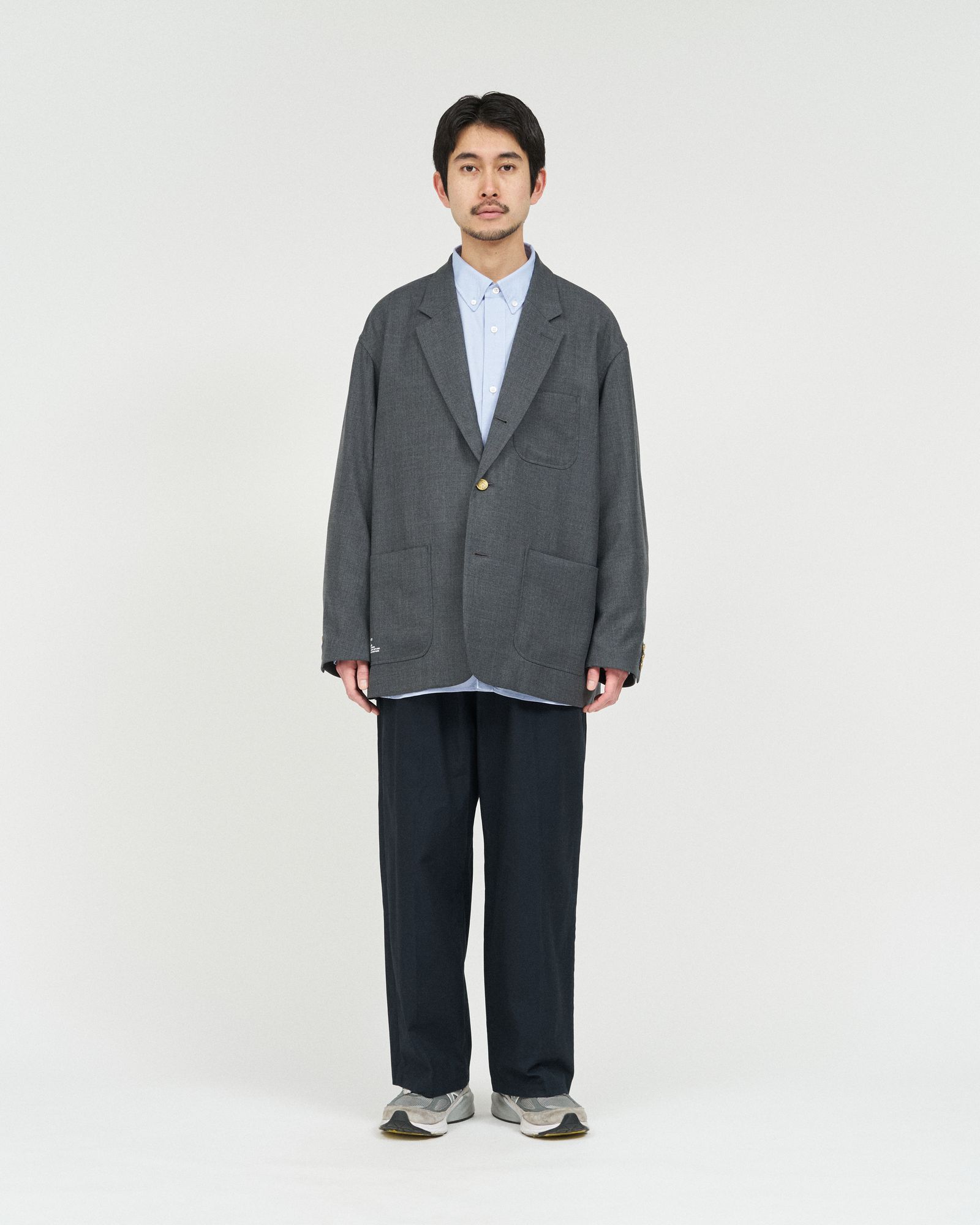 フレッシュサービス WOOL SERGE COLLEGE BLAZER (FSC261-10212)GRAY★2月14日(土)発売