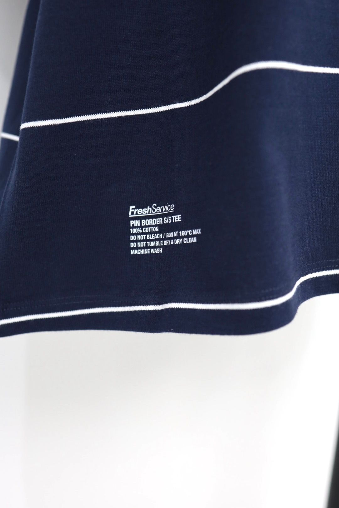 フレッシュサービス PIN BORDER S/S TEE(FSC261-70262)NAVY×WHITE☆3月7日(土)発売！