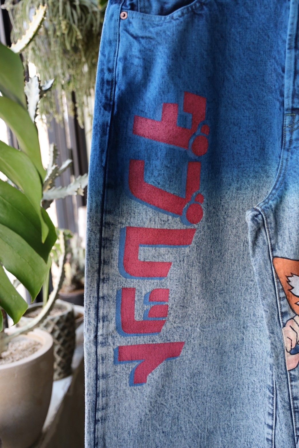 正規品 Doublet 25SS Anime アニメ デニムパンツ M doublet - doublet 25SS ANIME HAND-PAINTING DENIM PANTS