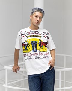アイジュンヤワタナベマン 26SS Levi's Wネーム プリントTシャツ(WQ-T911-100)WHITE☆5月15日(金)発売！