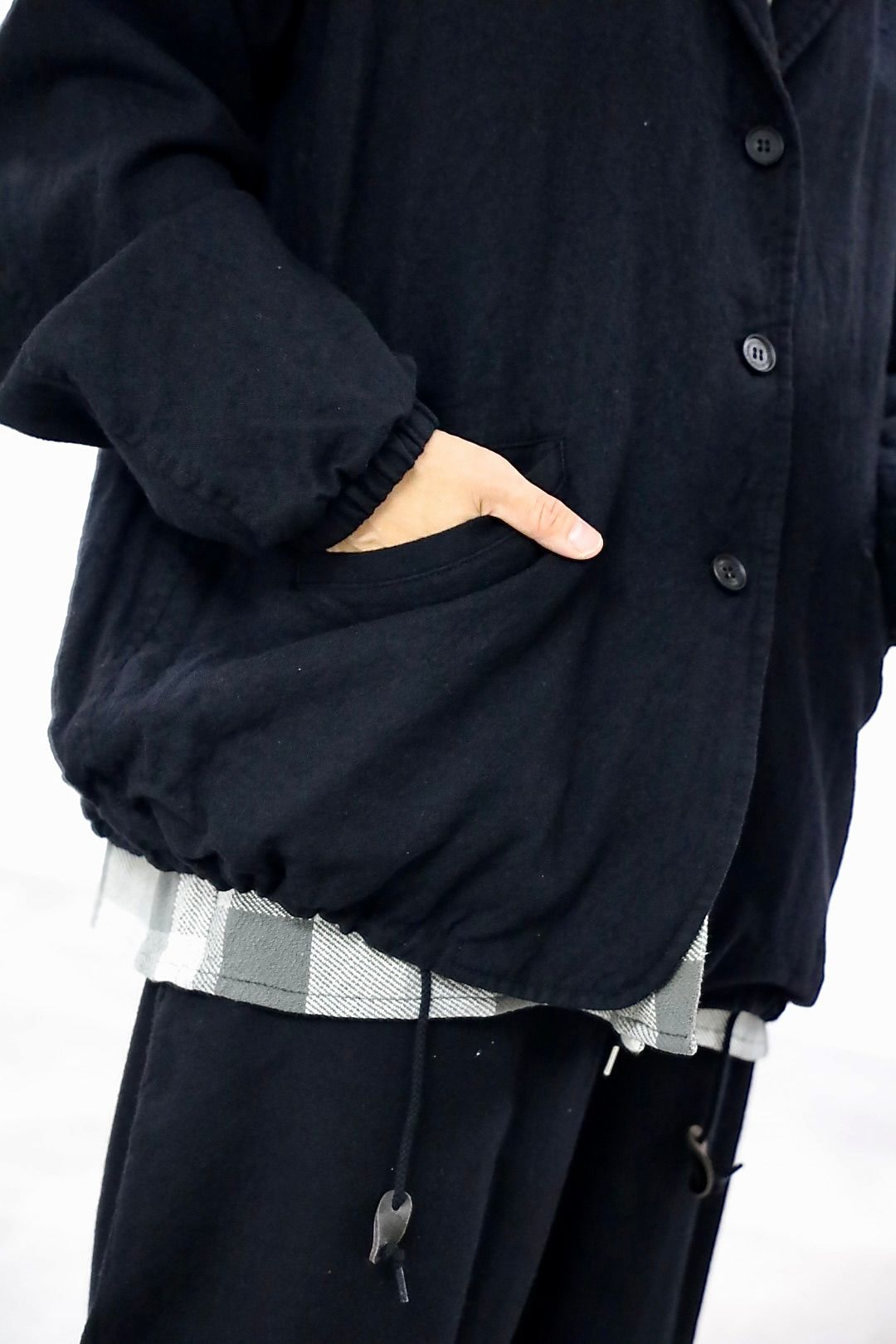 COMME des GARCONS HOMME ウールサージ製品縮絨3Bジャケット2025.10.4.