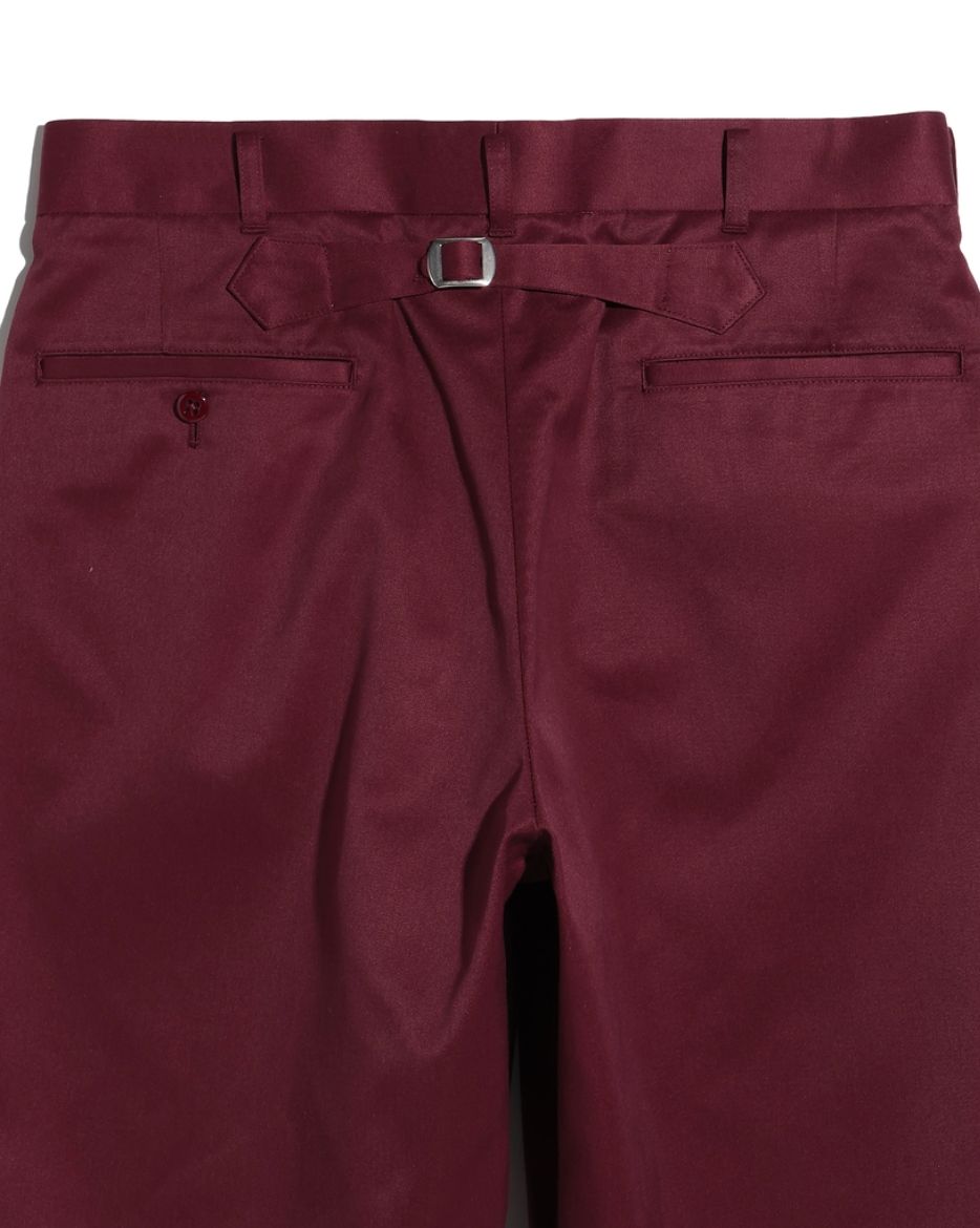 ファウンダ 25AW TWILL PANTS(015FD252006)BORDEAUX
