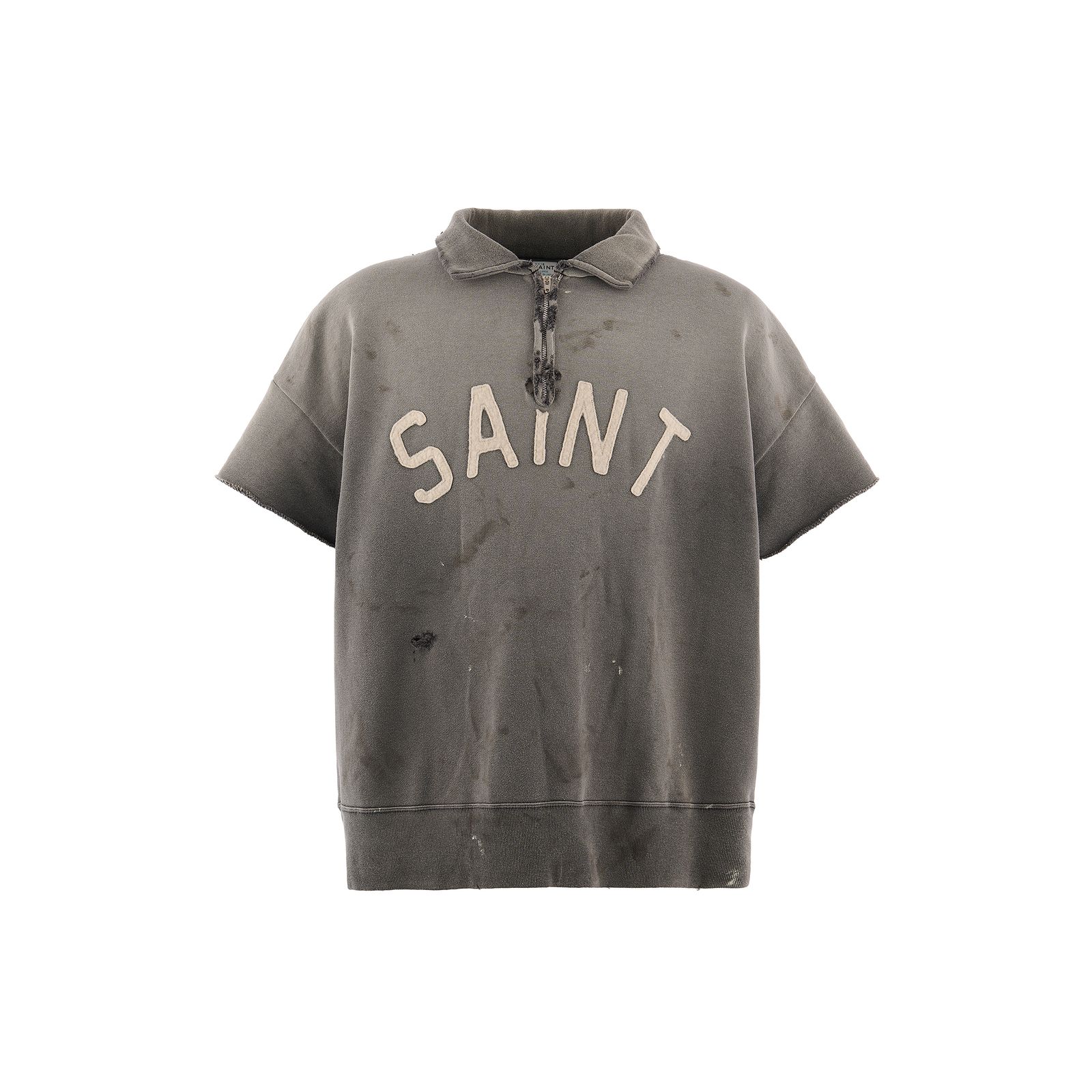 セントマイケル 26SS SAINT HALF ZIP SWEAT(SM-MK8-0000-052)CHARCOAL☆4月11日(土)発売！