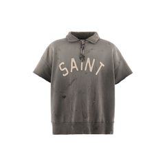 セントマイケル 26SS SAINT HALF ZIP SWEAT(SM-MK8-0000-052)CHARCOAL☆4月11日(土)発売！