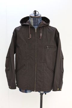 コムデギャルソンオム26SS ナイロンオックス製品染ジップアップフーディ(HQ-J003-051)BROWN☆2月6日(金)発売！