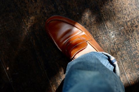 A.PRESSEデニム Washed Denim Wide Pantsスタイル