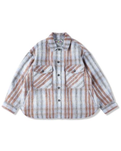 イズネス 25AW CPO SHIRT JACKET (25AW_29_1003AWSH01SW)BEIGE×ORANGE☆新作発売！