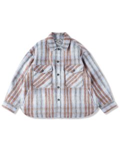 イズネス 25AW CPO SHIRT JACKET (25AW_29_1003AWSH01SW)BEIGE×ORANGE☆新作発売！