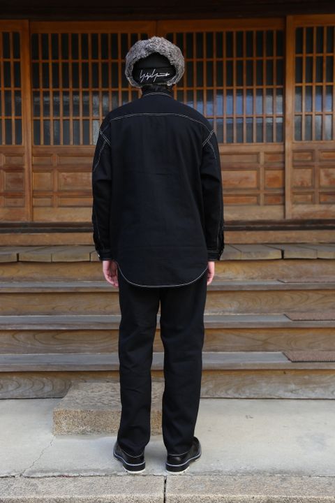 Graphpaper Denime Regular Collar Shirt & Denime Five Pocket Pants style.2020.12.20.