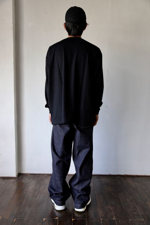 Graphpaper L/S Oversized Tee BLACK Style.2020.8.28.