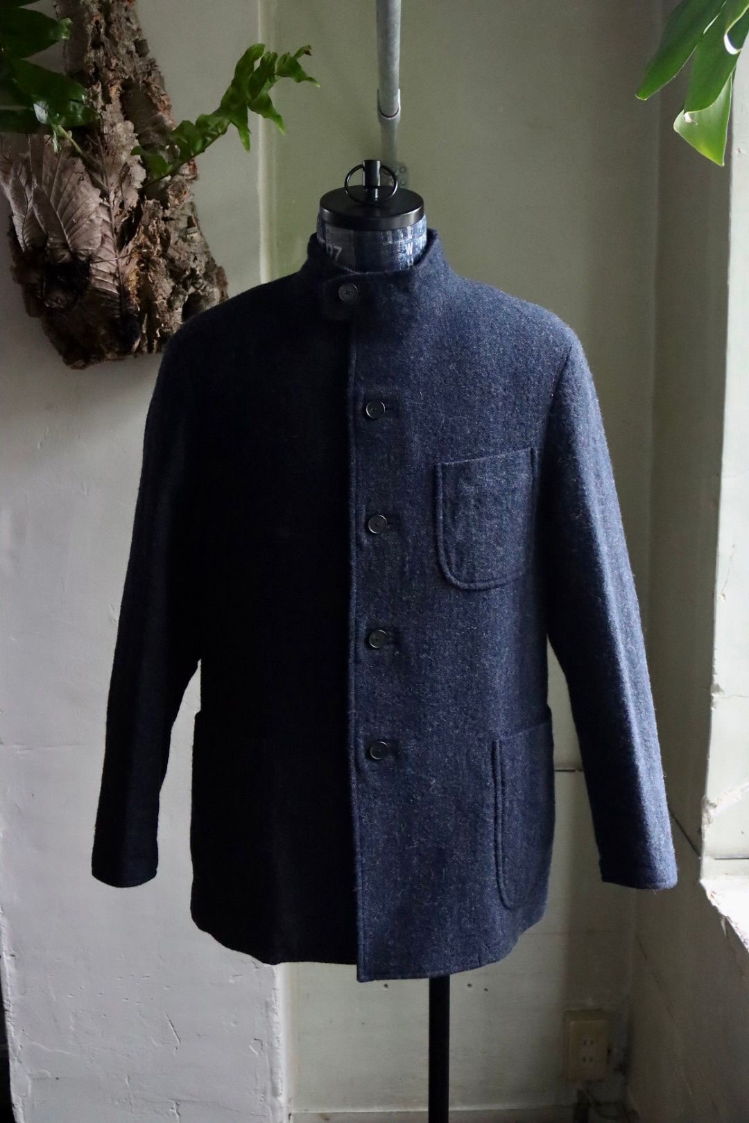 アプレッセ23AWハンティングジャケット Tweed Hunting Jacket(23AAP-01-17H)NAVY