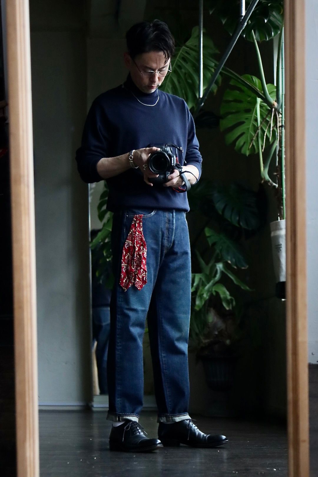 A.PRESSE 23SSデニム Washed Denim Pants E(23SAP-04-07H)INDIGO