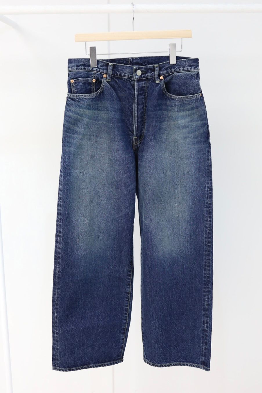ブラームスルーツストック 26SS 13.5oz Denim Pants Wide(bROOTS25F8S26USD)USED-Indigo☆3月13日(金)新作発売！