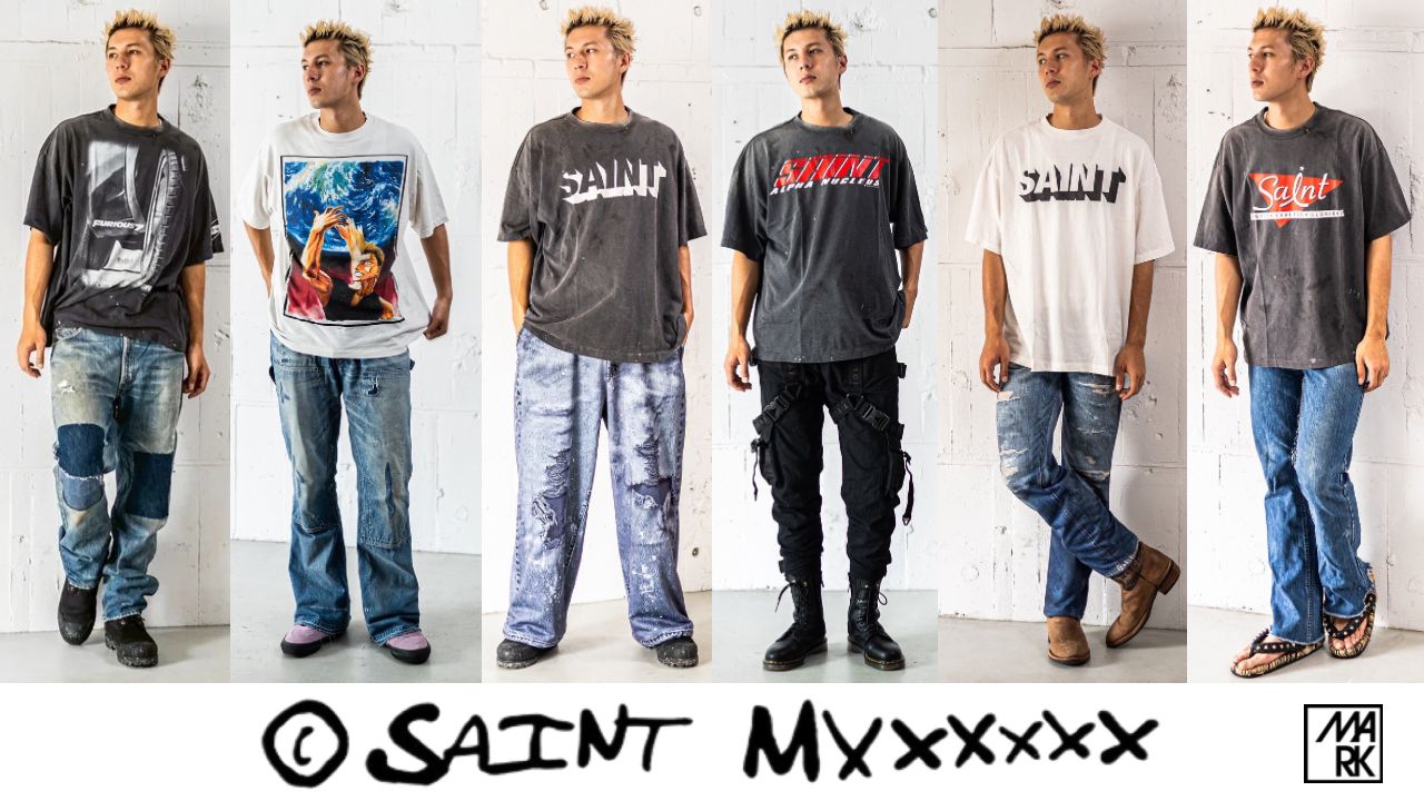 Saint Micheal セントマイケル SMX Tee XL 美品 SAINT Mxxxxxx]SS TEE/COLOFUL SAINT/BLACK(SM-YS8-0000-001