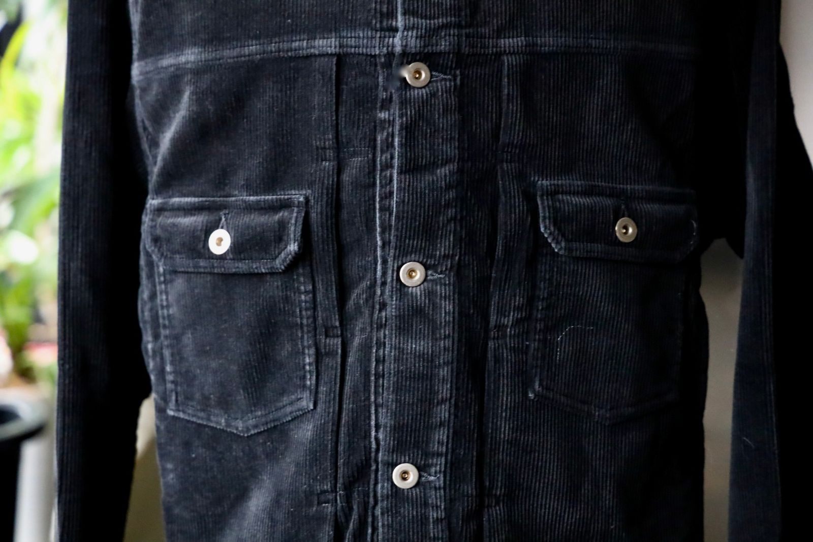 イズネス 25AW CORDUROY TRUCKER JACKET (25AW_30_1006AWJK02)BLACK☆新作発売！