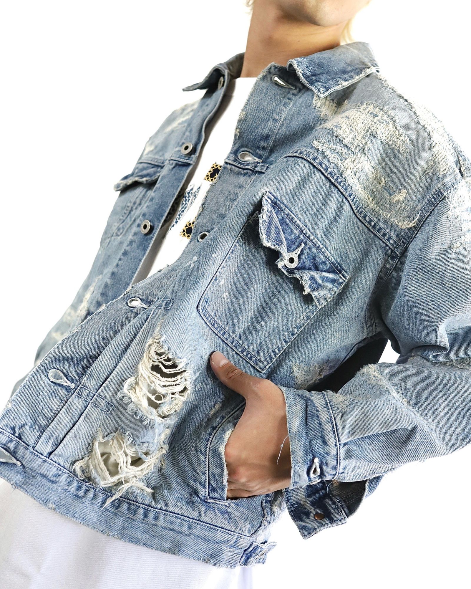 FDMTL 24SS DENIM JACKET 10YR WASH style 2024.4.14 | 4611 | mark
