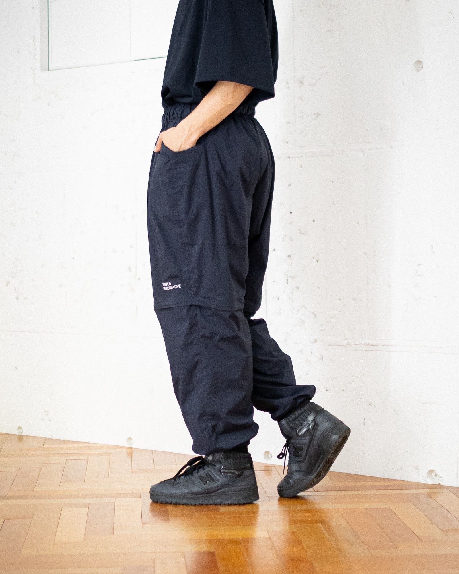 S.F.C SUPER WIDE DETACHABLE PANTS (BLACK) スタイル 5月10日
