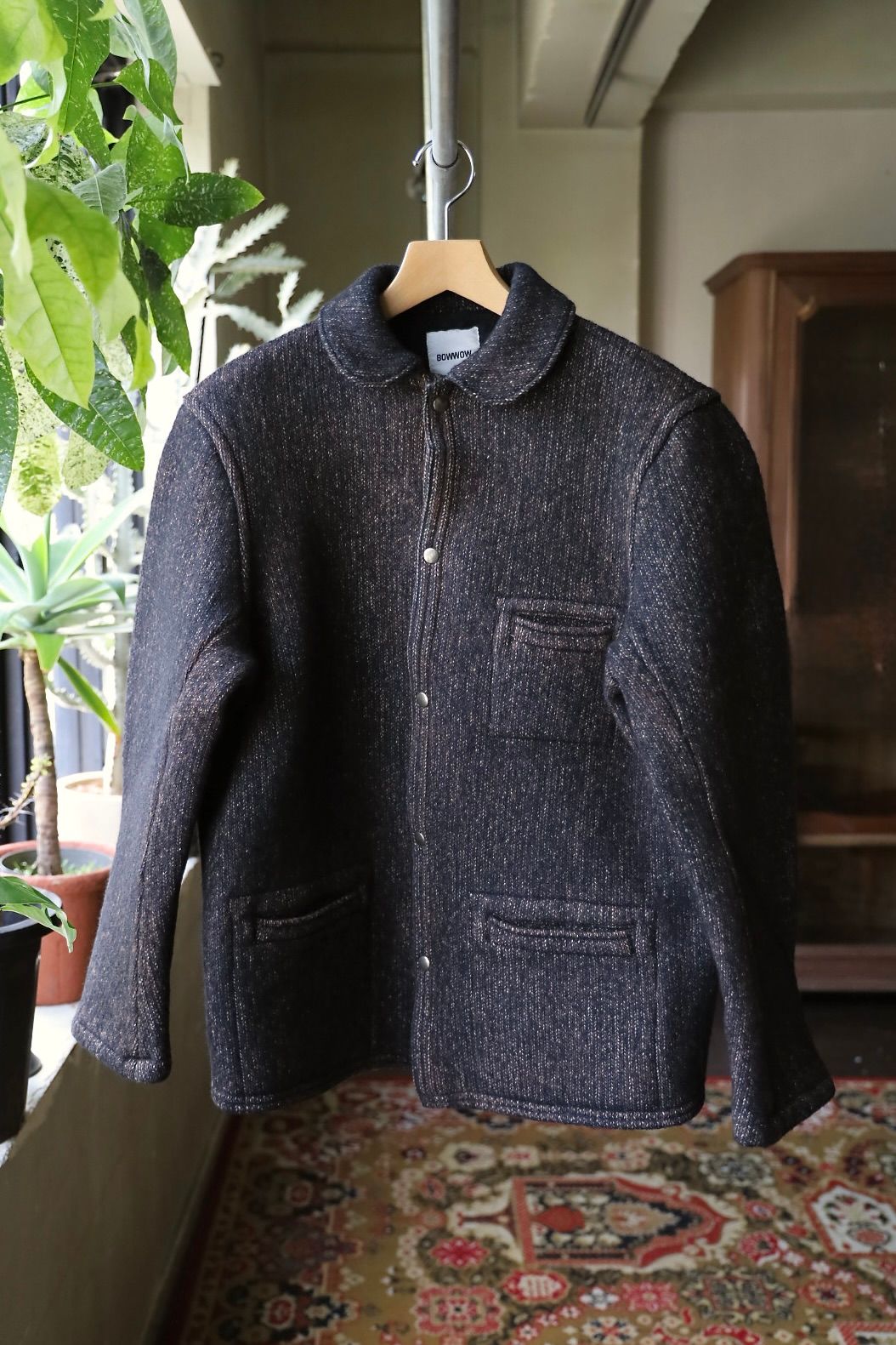 BOW WOW 25FWバウワウ  ジャケットB CLOTH JACKET AGED(BW252-BCJ) AGED MIXED BLACK