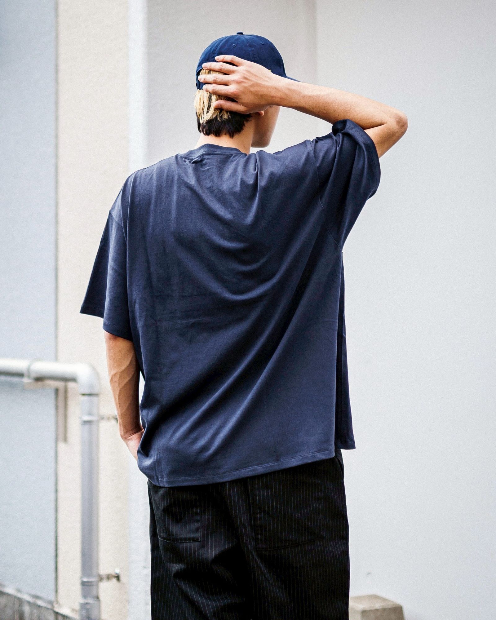 フレッシュサービスCORPORATE PRINTED S/S TEE “FOOTBALL”(NAVY)