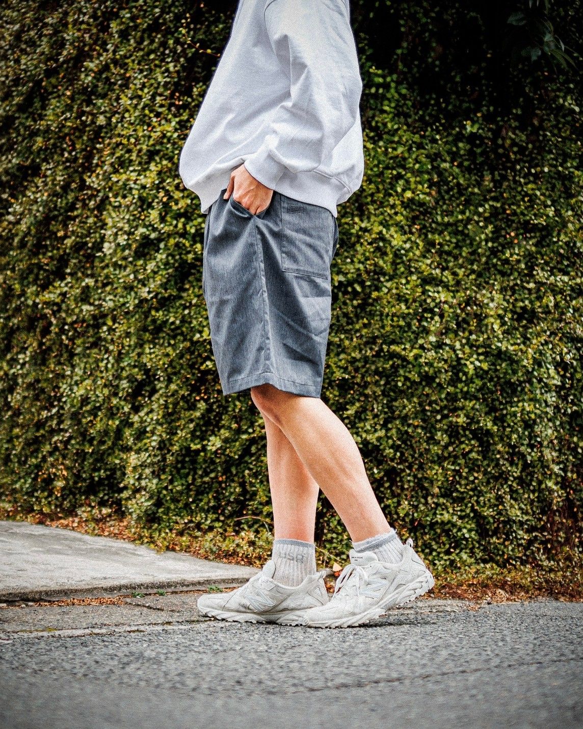 フレッシュサービス CORPORATE EASY SHORTS(H.GRAY)