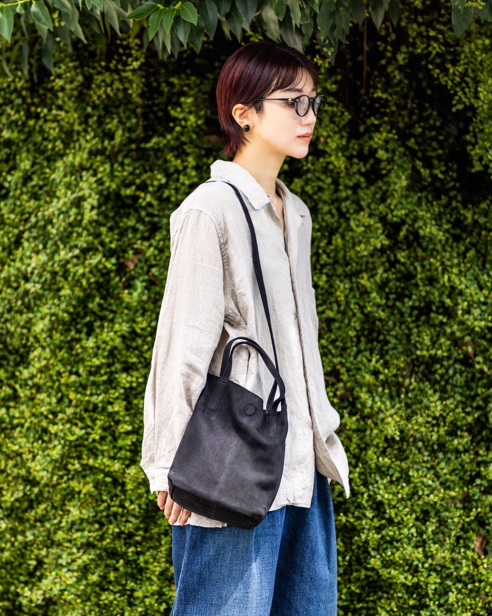Morphee / モルフェトートバッグ 2WAY SMALL TOTE(SHORT)SUEDE[CHARCOAL]☆新作発売！