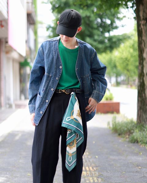 A.PRESSE アプレッセ 23AW Denim Engineer Jacketスタイル