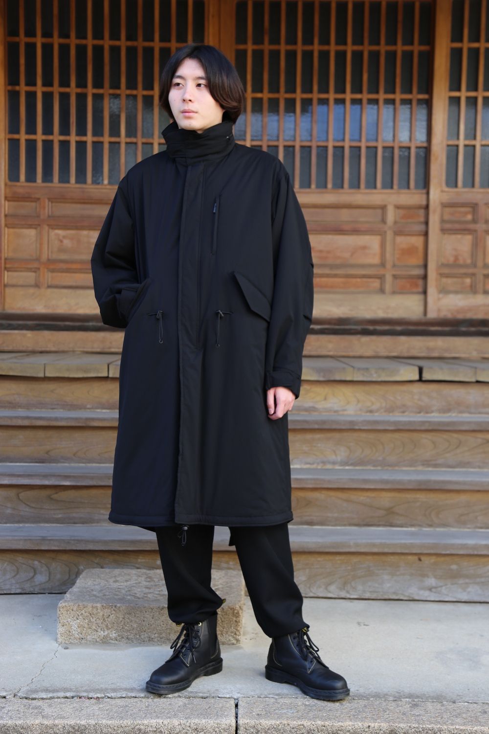 はこぽす対応商品】 20ss YOHJI YAMAMOTO POUR HOMME Nylon coat