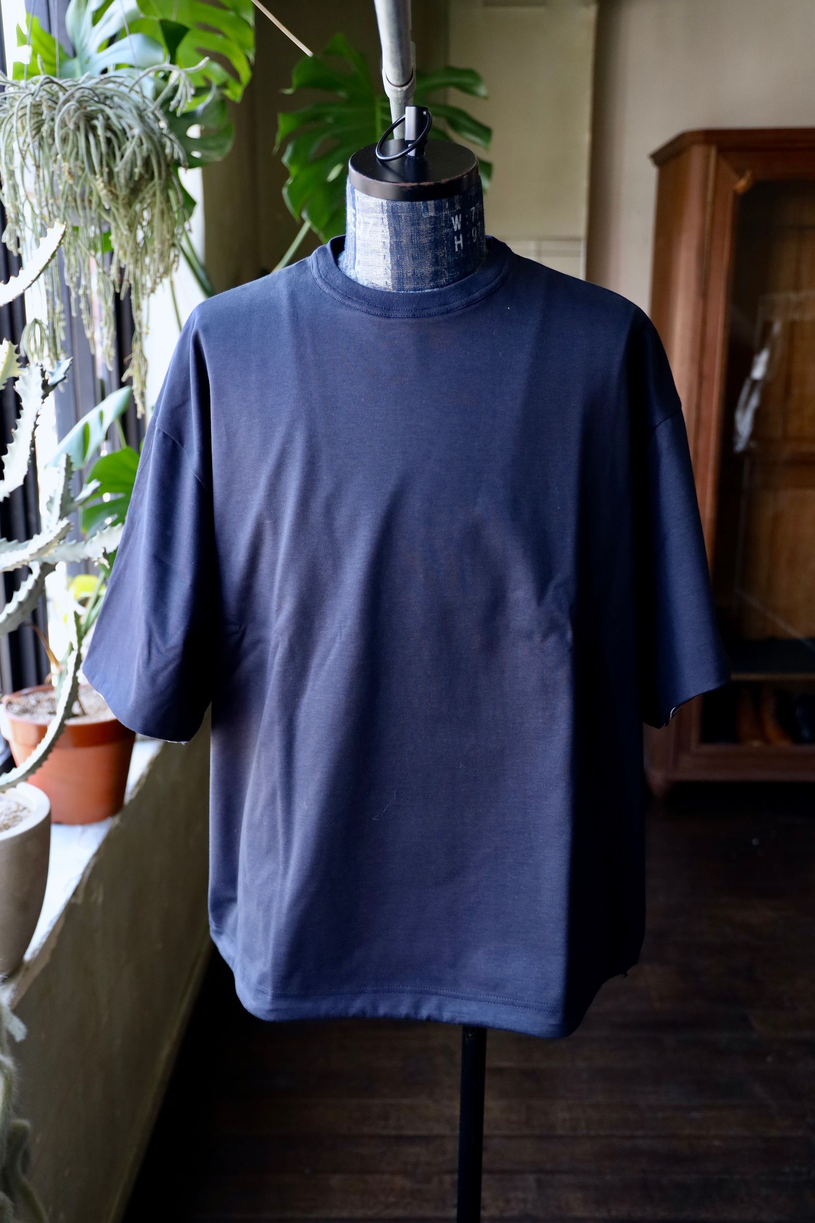 is-ness - イズネス25SS REVERSIBLE BALLOON BORDER T-SHIRT