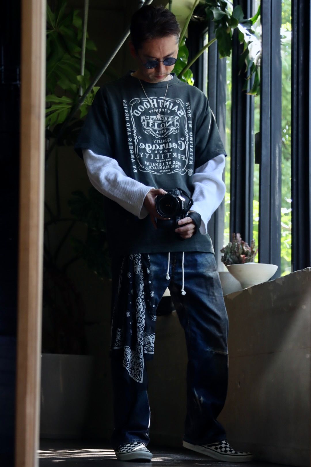 SAINT M×××××× - セントマイケル 23SS NEIGHBORHOOD® コラボTシャツ(SM 