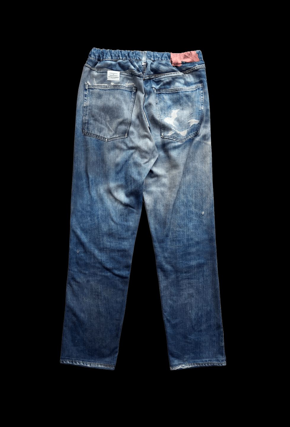 トーキングアバウト ジ アブストラクション 25AW DENIM PRINT FLEECE LINING STRIGHT PT(2526AW-PT-001F)BLUE☆新作発売！