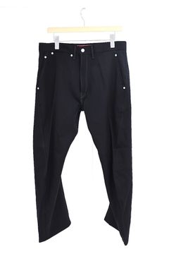 ジュンヤワタナベマン 26FW Levi's Wネーム ウールサージパンツ(WR-P201-051)BLACK☆8月7日(金)発売！