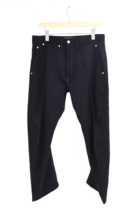 ジュンヤワタナベマン 26FW Levi's Wネーム ウールサージパンツ(WR-P201-051)BLACK☆8月7日(金)発売！