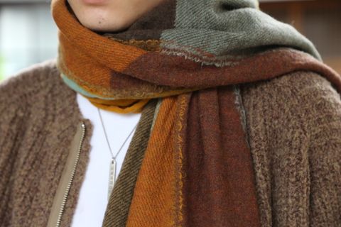 YOKE NEW HARMONY BIG STOLE "multi color"style.2020.9.12.
