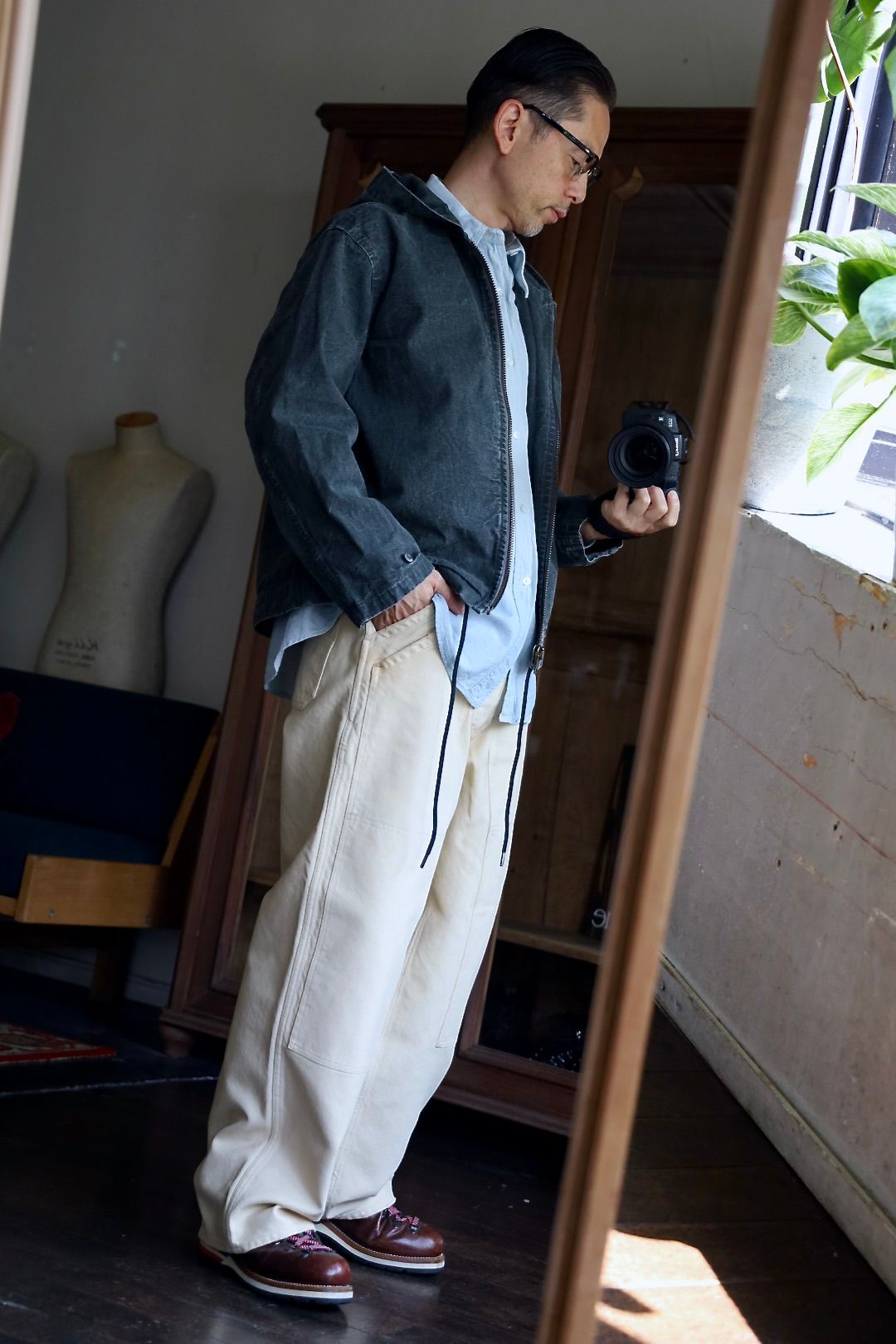 A.PRESSE - アプレッセ 2025 STYLE2 Wide Chino Trousers(25AAP