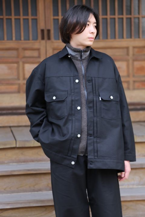 Graphpaper2020AW 新作Double Cloth Peach Trucker Jacket style.2020.11.28.