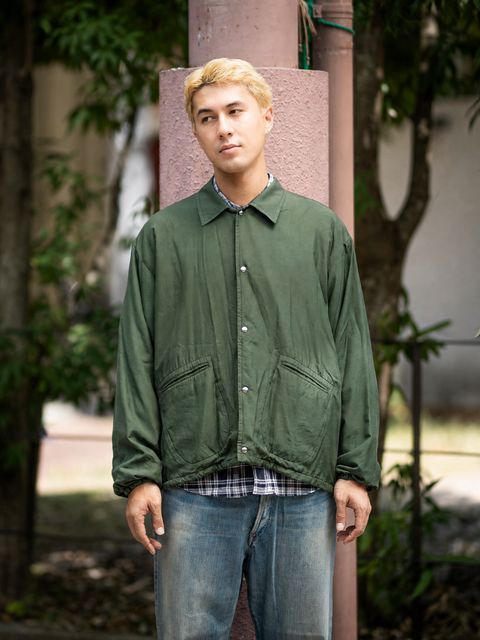 アプレッセ 2026 STYLE2 Vintage Washed Silk Taffeta Coach Jacket(26AAP-01-49)OLIVE☆8月22日(土)発売！