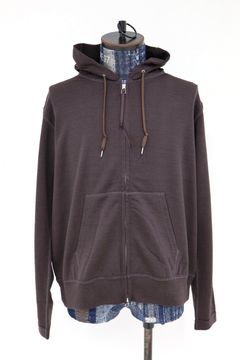 プロダクトトゥエルブ SS26 Super 140’s Melino Wool Zip Up Parka (26SS-PCS01)BROWN