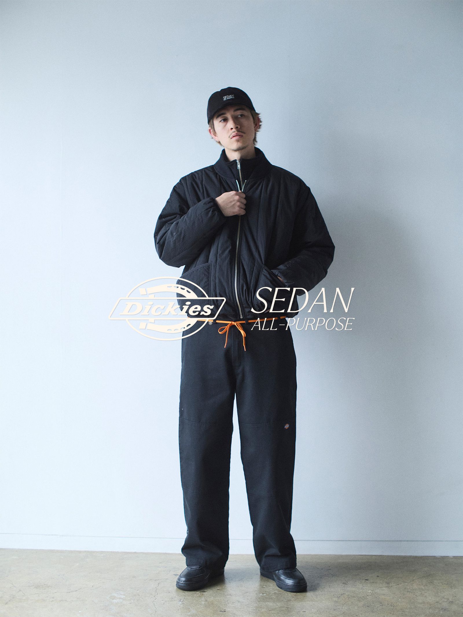 セダンオールパーパス FW24 Dickies® / Ventilation Double Knee Work Pant(SD24F-PT01) Black☆9月28日(土)発売！