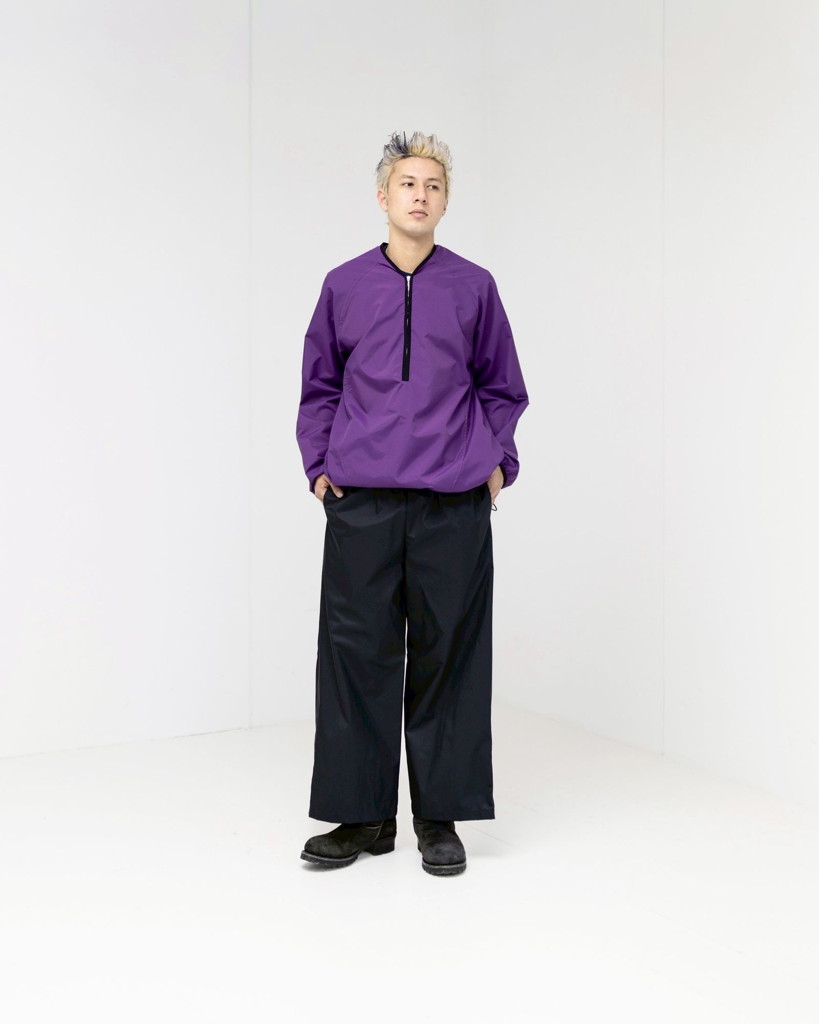 CHASSE チェイス26SS ナイロンシャツ NYLON SHIRT(26-SS-SH1)PURPLE☆新作発売！