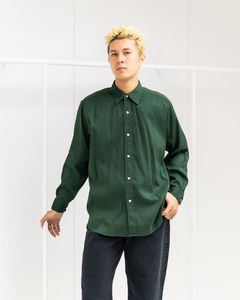 アプレッセ 2025 STYLE2 Double Weave Twill Regular Collar Shirt(25AAP-02-10)GREEN☆9月27日(土)発売！