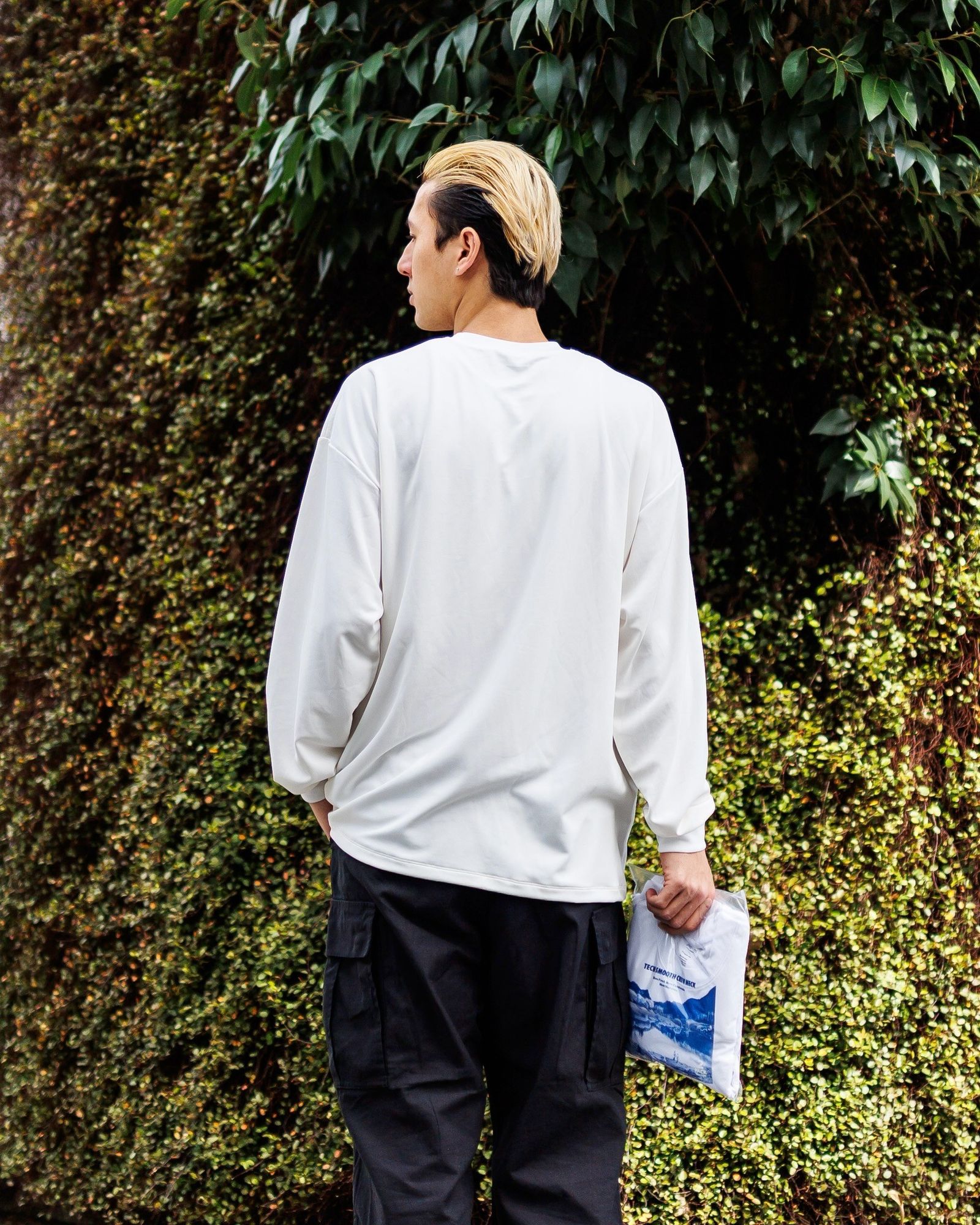フレッシュサービス 2-PACK TECH SMOOTH L/S CREW NECK(WHITE)