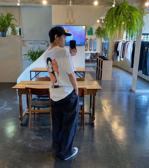 Graphpaper Colorfast Denim Belted Pants"INDIGO"Style.2020.7.21.