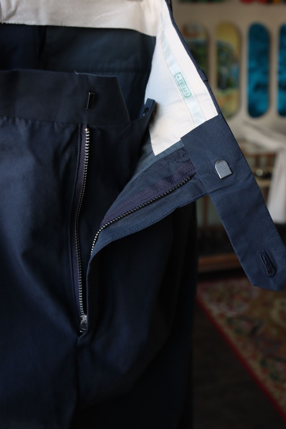アプレッセ23SS High Density Weather Cloth Trousers (23SAP-04-21H)NAVY