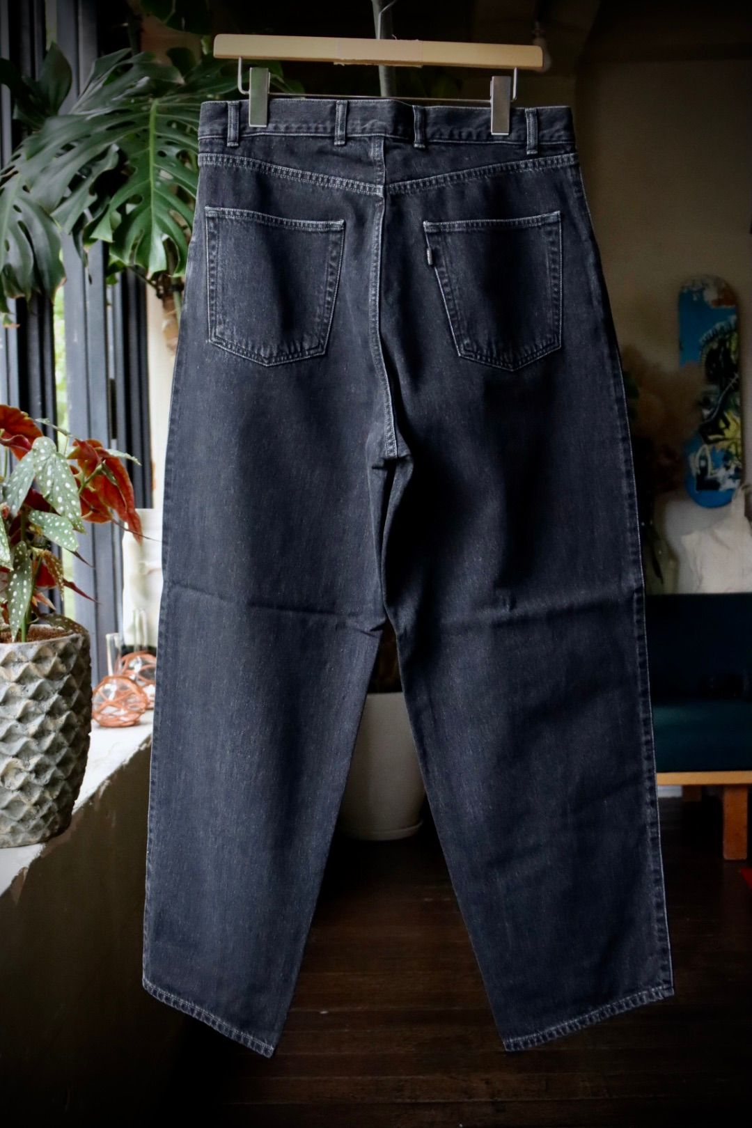 セダンオールパーパス23FW Oval Logo Denim Pant(SD23F-PT07)BLACK☆8月12日(土)発売！