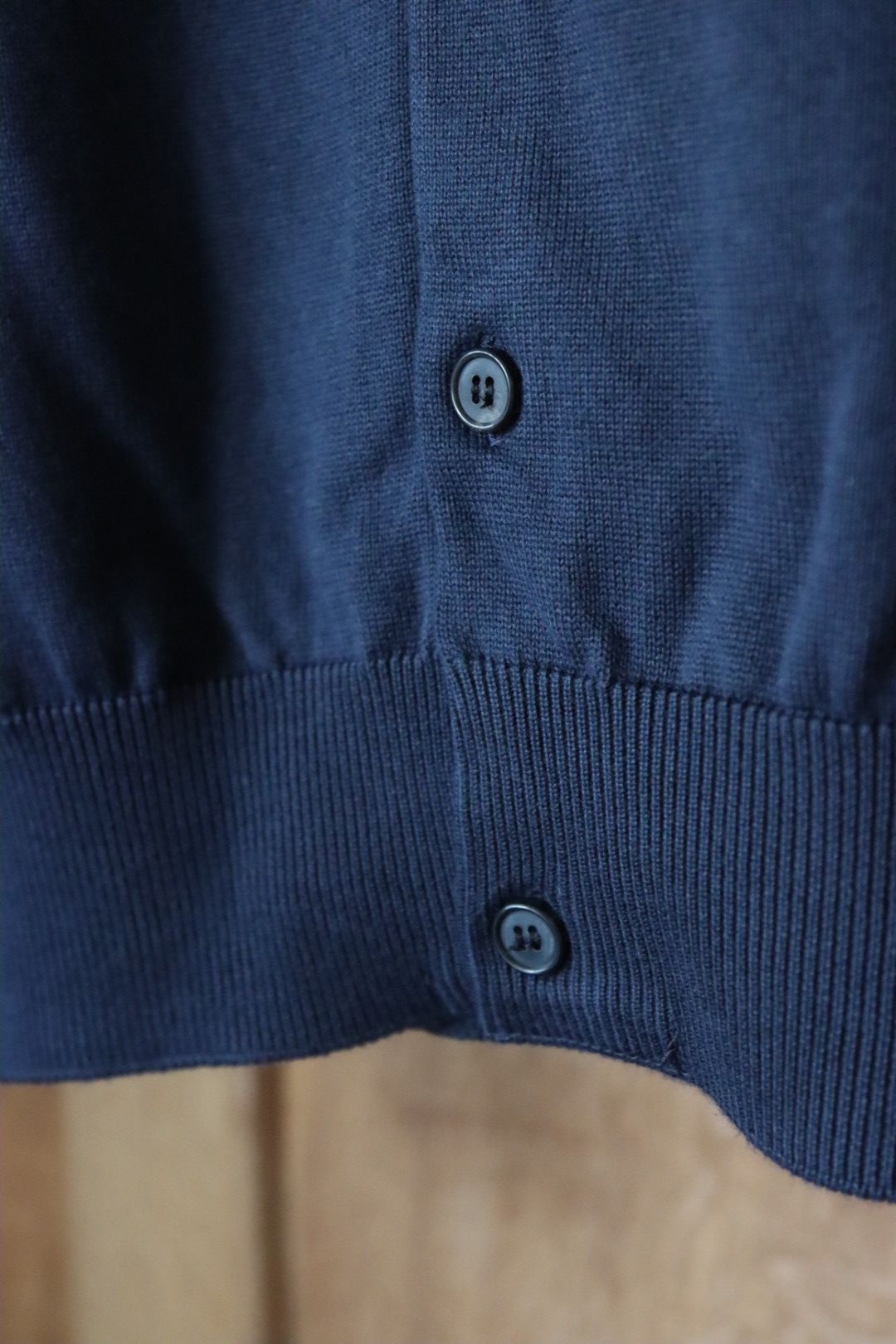 アプレッセ24SS カーディガン Cotton Kint Polo Collar Cardigan(24SAP-03-08K)NAVY☆2月10日(土)発売！