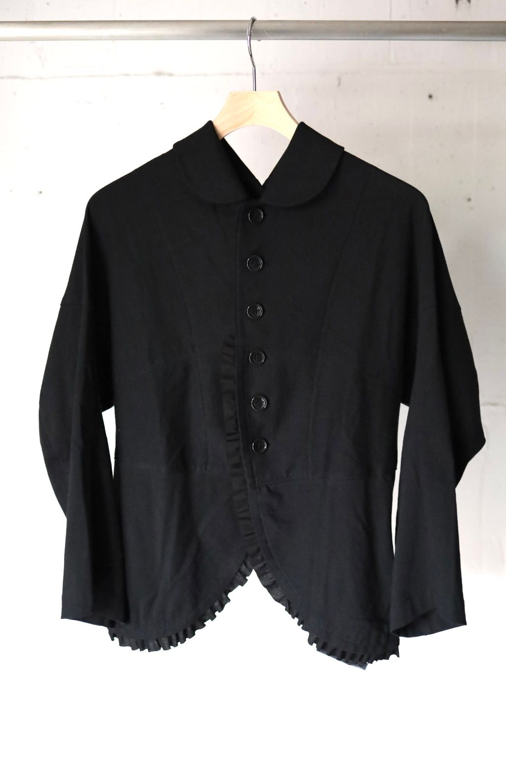 tao 26FW 綿天竺×綿クロスカーディガン(TR-T005-051-1)BLACK☆8月7日(金)発売！