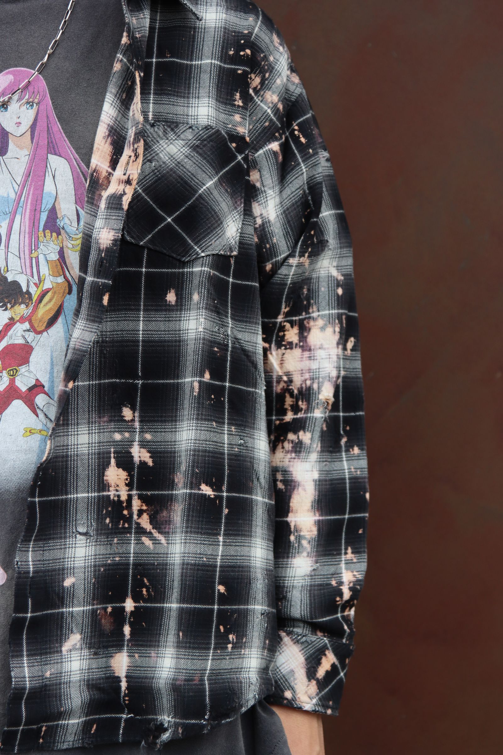 RAFU 24SS 新作Bleached & Damaged shirt style 2024.3.11