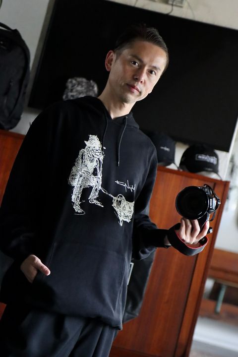Yohji Yamamoto×New Era 朝倉優佳 山本耀司&愛犬フーディーstyle.