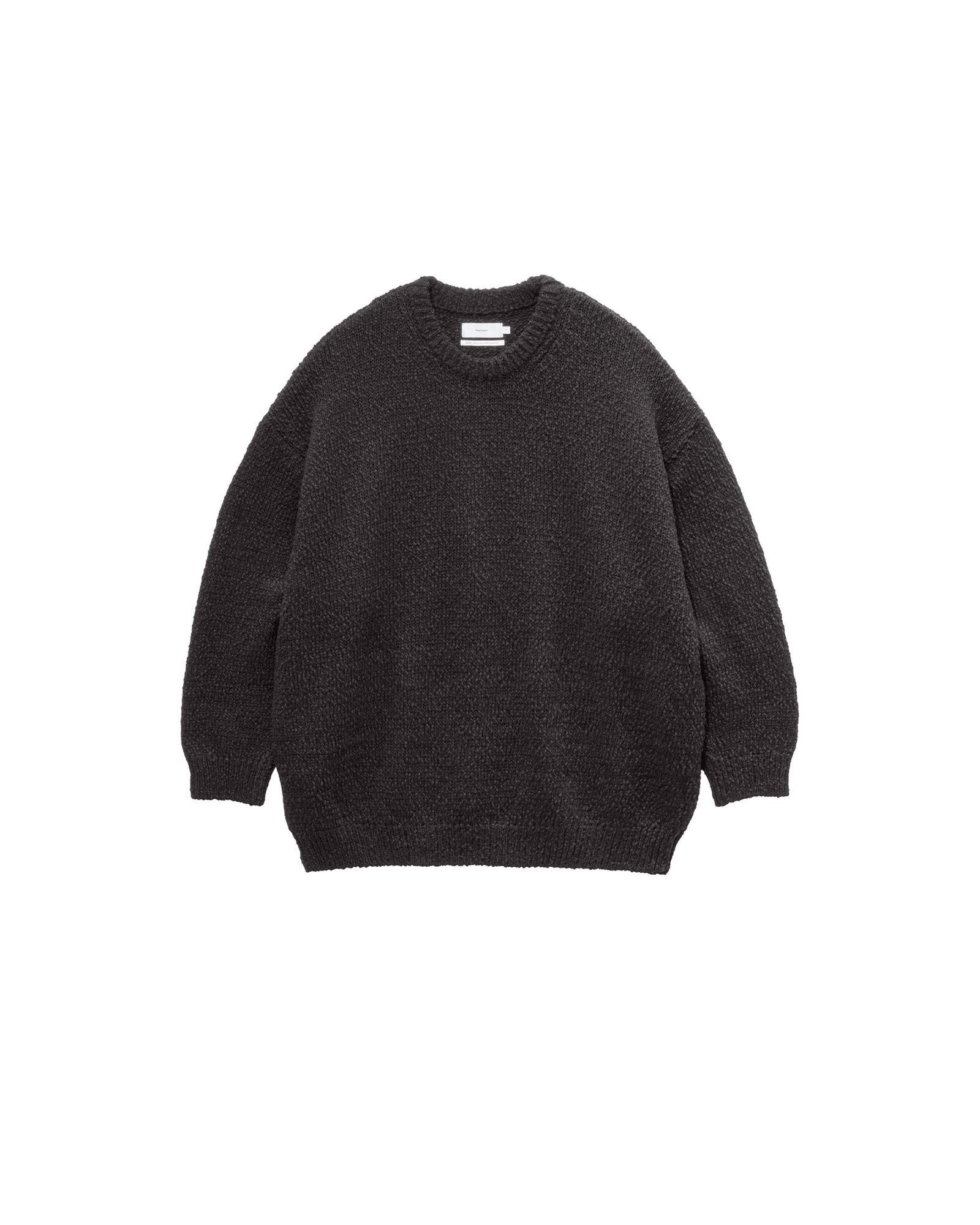 グラフペーパー Cotton Wool Slub Oversized Crew Neck Knit(GU263-80602)BLACK☆9月12日(土)発売！