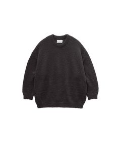 グラフペーパー Cotton Wool Slub Oversized Crew Neck Knit(GU263-80602)BLACK☆9月12日(土)発売！